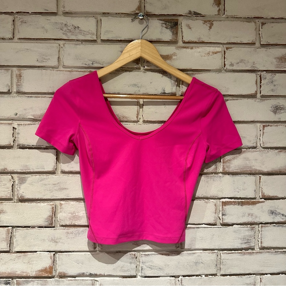 Lululemon align tee short sleeve top sonic pink